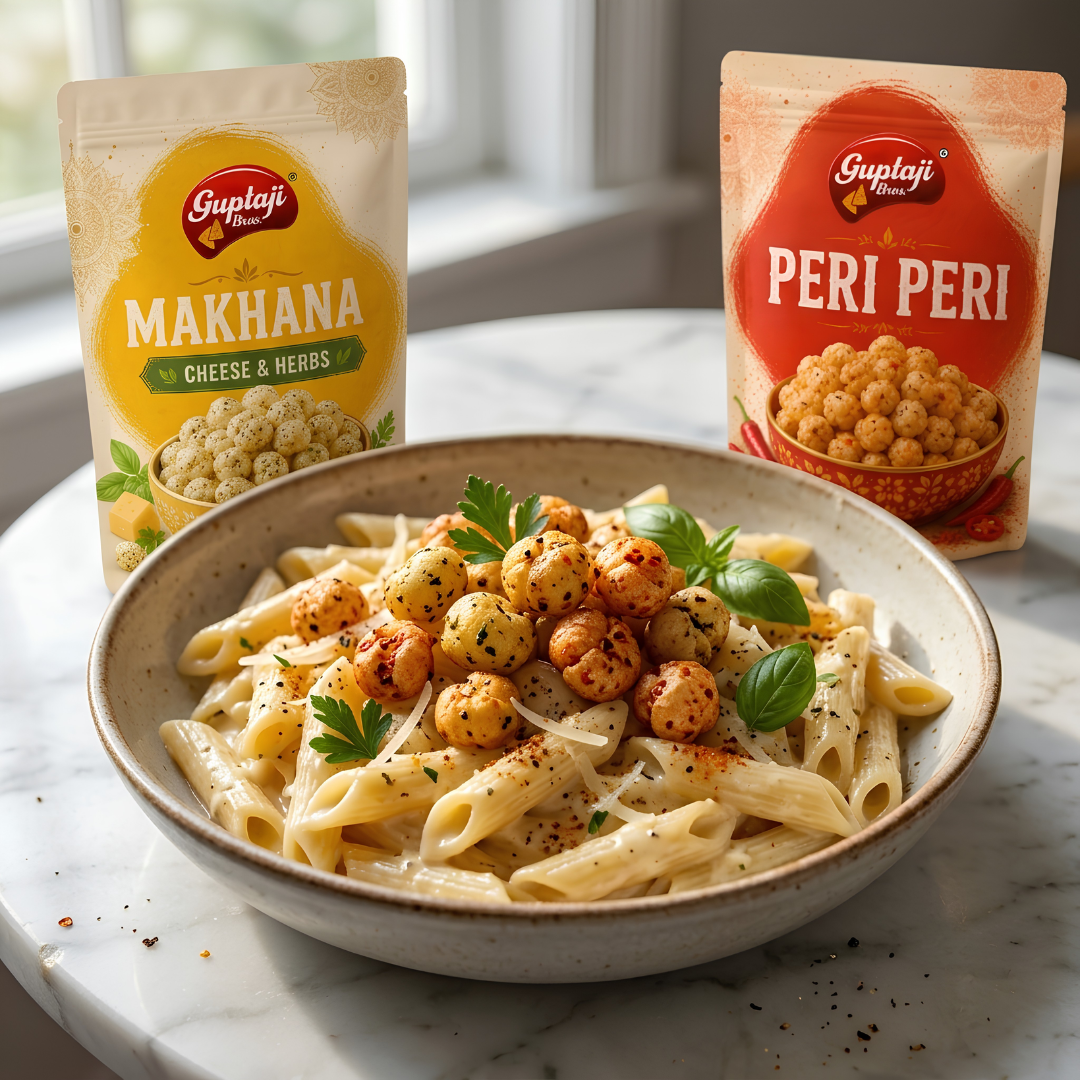 Makhana Pasta Topping